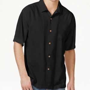 Tommy Bahama Black Camp Shirt